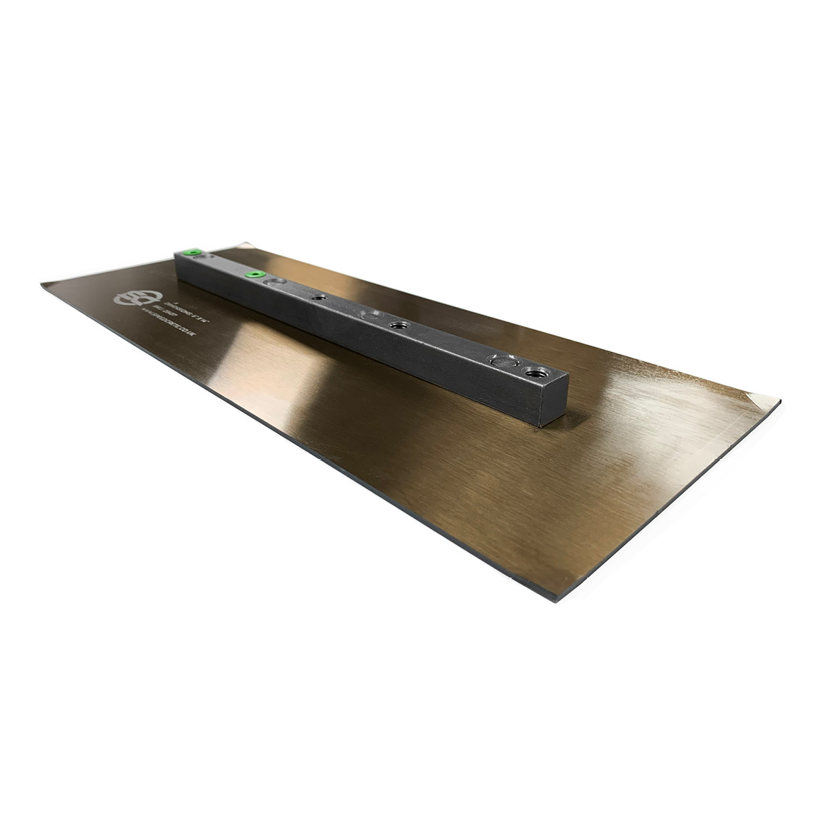 36" Trowel Blades | Metric Bolts Inc | 4/pack | 6" x 14". These concrete finishing blades are used on various 36" Pedestrian and Ride-on power trowels. Made from SK5 steel. Available from Speedcrete, United Kingdom.