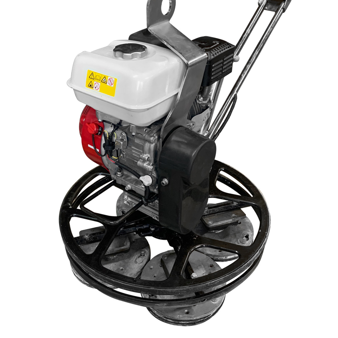 24 edging trowels can be converted into polishing trowels by using this Grind N Shine Tooling System.
