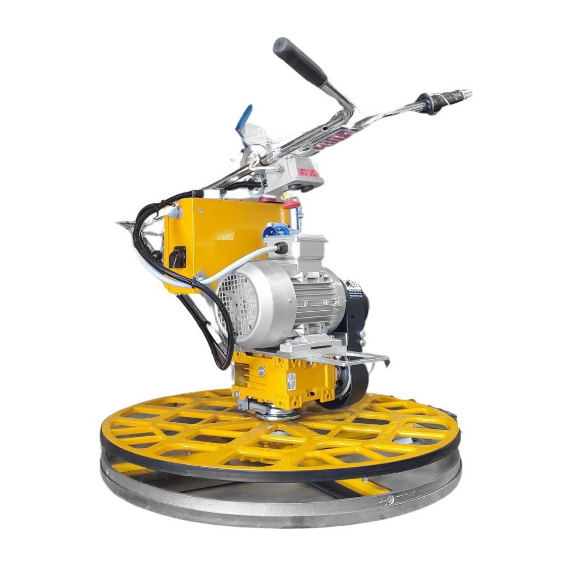 Speedcrete offer this electric version of the highly popular Barikell 30" 4 blade Moskito Edging Float. This pedestrian edging float is highly recommended for indoor concrete finishing projects as they offer no fumes and can be used at night time when it 