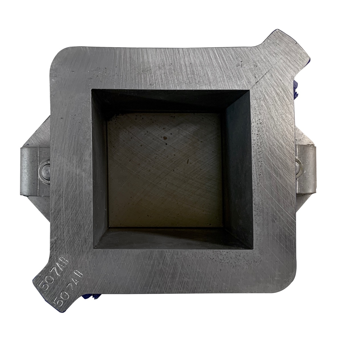 Cube, concrete testing. Speedcrete, United Kingdom.