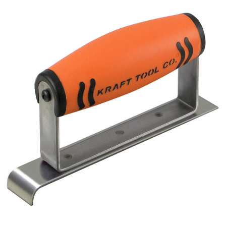 6" x 1" 1/4" R Stainless Steel Narrow Edger with ProForm® Handle. Kraft tools are available from Speedcrete, United Kingdom. Professional Concrete suppliers.