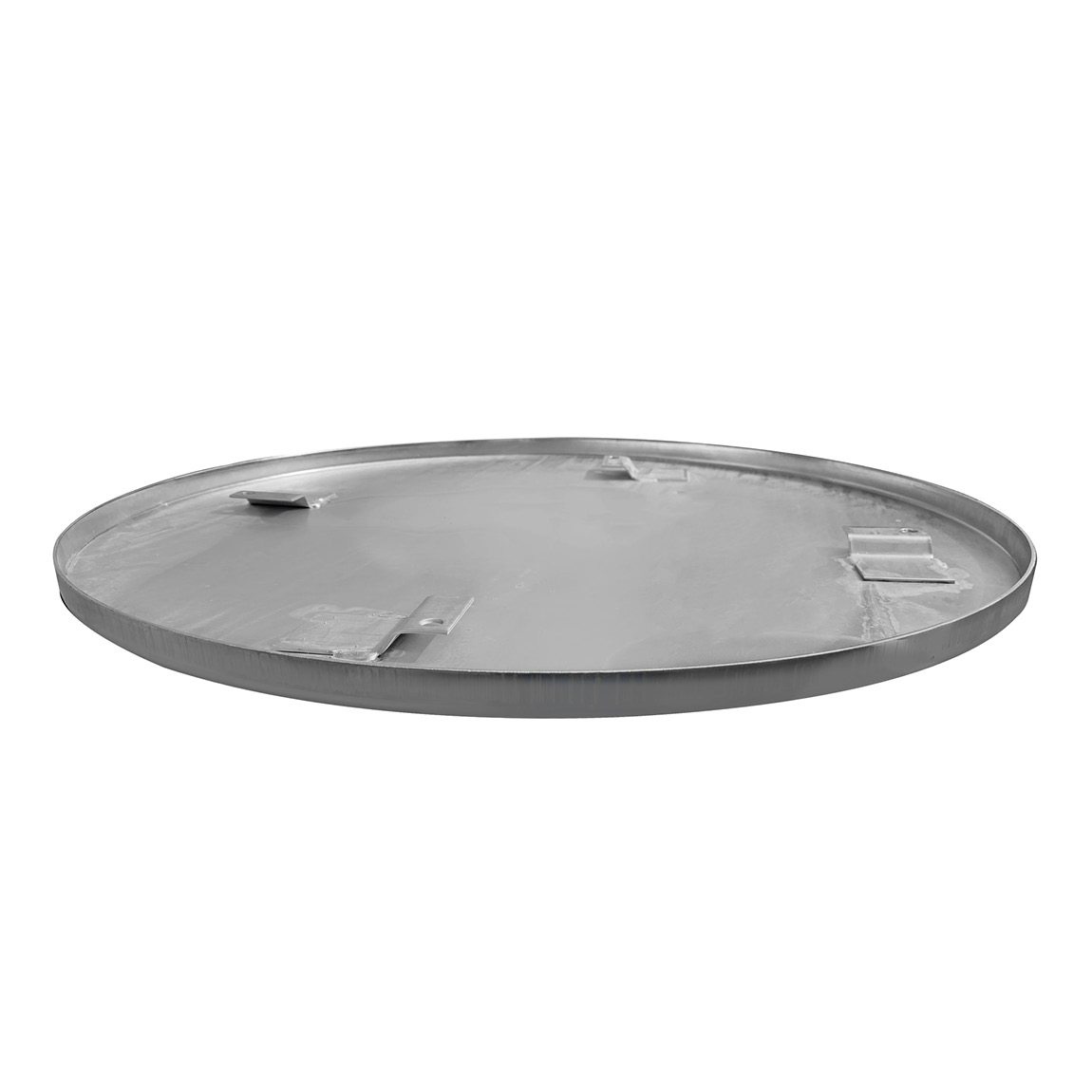 Concrete finishing trowels are used during the finishing stages of concrete floors. These pans are used before being removed to expose the trowel blades. Available from Speedcrete, United Kingdom.