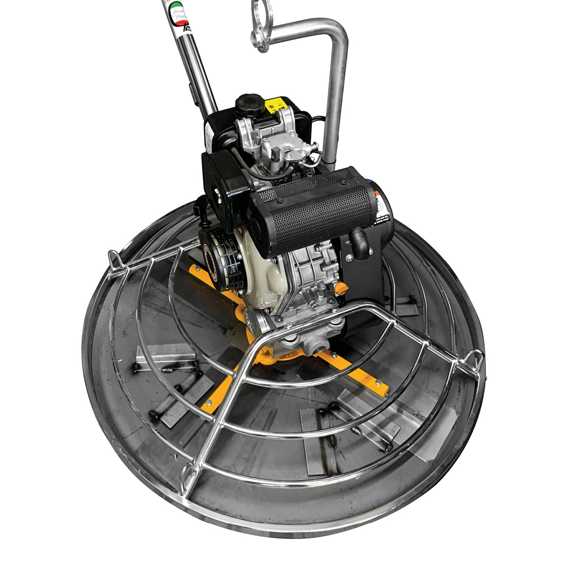 The concrete finishing pedestrian trowel from Barikell is powered by a powerful Kubota diesel engine and can be purchased from Speedcrete, United Kingdom.