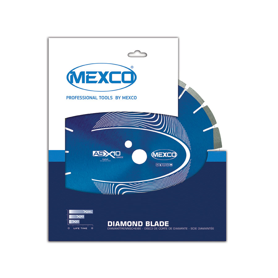 The ASX – Asphalt diamond blade range offers fast stock removal and excellent performance when used for cutting the most abrasive of applications such as Asphalt, Green Concrete and Cement Screed. Available from Speedcrete, United Kingdom.