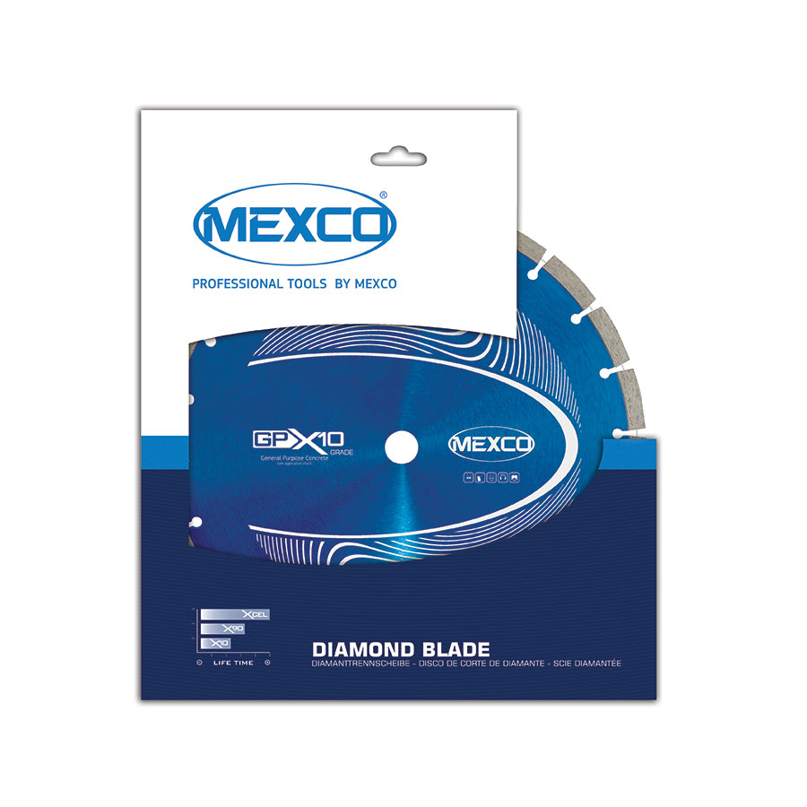 This 230mm GPX10 blade offers a cost effective solution for the user who requires a diamond blade that can cope with the cutting of the most widely used non-abrasive building materials. Available from Speedcrete, United Kingdom.