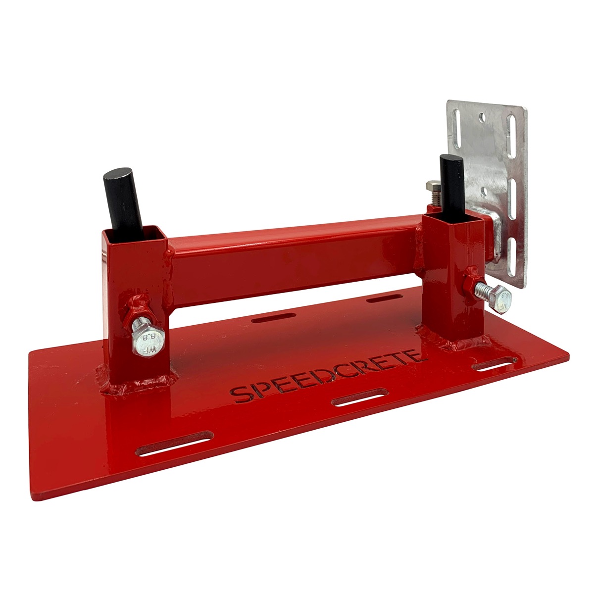 Speedcrete form work products for concrete pour security. Made from Steel, these robust forms can be secured with form stakes and be rested against or screwed into the form.