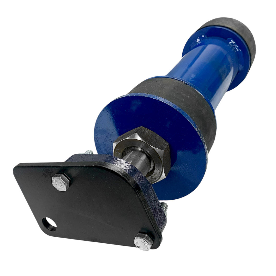 Removable ends allows you to quickly alter tube lengths for different bay widths. This 4.5" diameter steel tube is typically used with the RT10 or RT6 rotoscreed machines as the cone ends are circular.