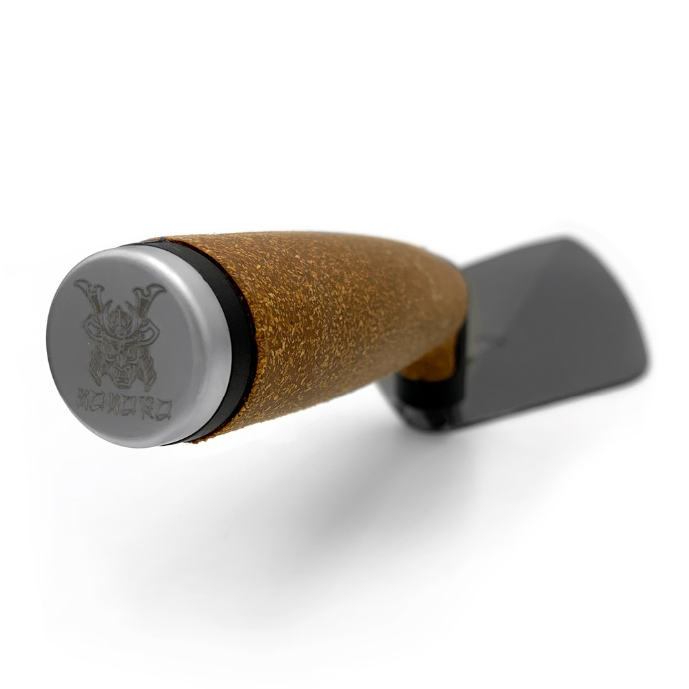 Kokoro bricklayers trowels are forged from a single piece of steel for longevity. This trowel comes with a cork material handle and has the narrow London pattern. Available in the United Kingdom via Speedcrete professional brick tools specialist.