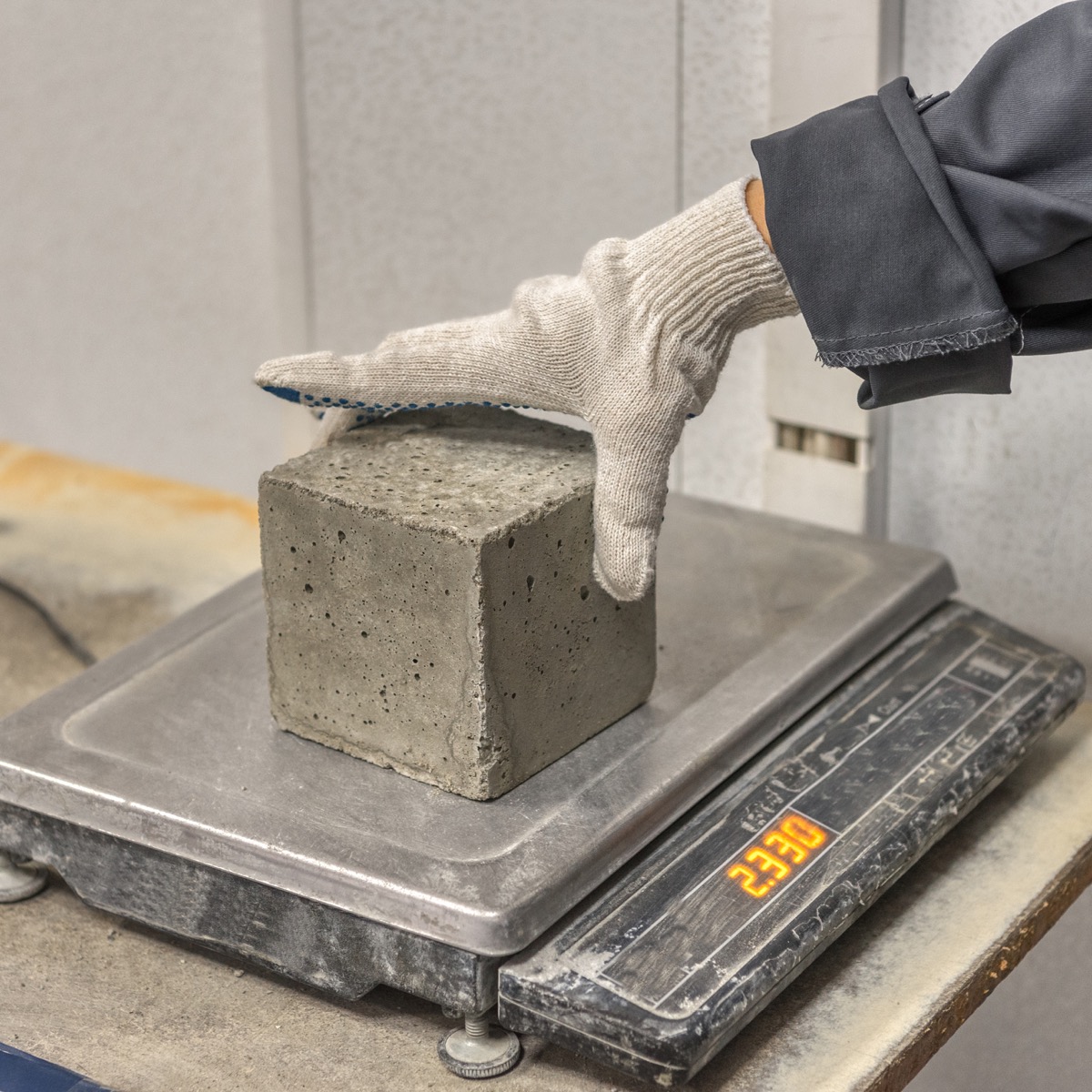 Cube moulds are used to gather concrete samples for lab testing.