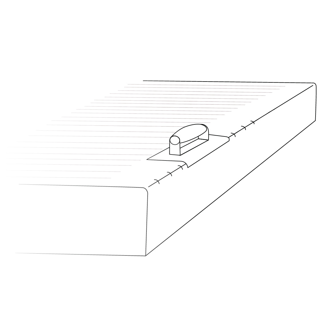 Blue Steel Curved Edge hand trowel 4 inches wide and 6 inch length. Used to give you concrete slabs a decorative curved edge which is also protective of chipping. Available from Speedcrete, United Kingdom.