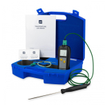 The Pro Concrete Thermometer features a probe connector that allows you to connect a variety of different temperature probes for measuring different substances.