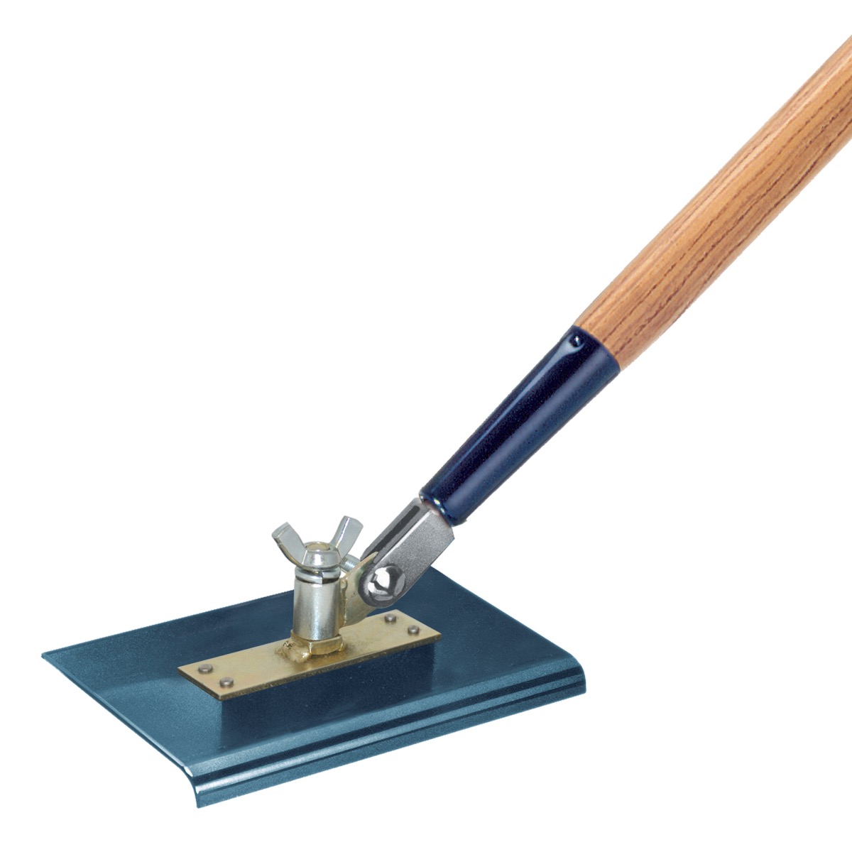 All-Angle Swivel Blue Steel Walking Edger with Handle 9" x 4" 1/4" R