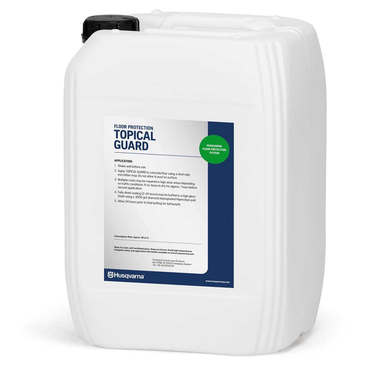 TOPICAL GUARD is a water based a film-forming sealer that improves the surface sheen and stain resistance of conventional concrete, hardened concrete or cement terrazzo floors. 