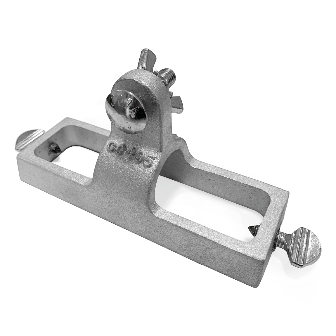 These brackets allow hand held groovers to be attached to long poles for large concrete slab reach. This float convertor bracket tightly holds your hand groover into a fixed position for accuracy at length. Available via Speedcrete, United Kingdom.