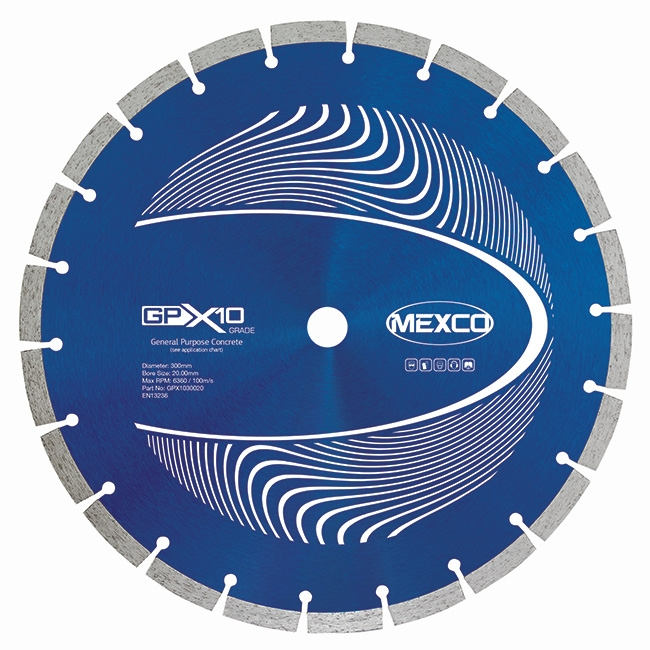 300mm Mexco GPX Concrete Blade
