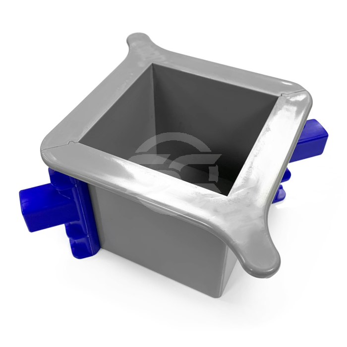 100mm cube moulds are made to be reusable. Taking samples of concrete is part of the process of lab testing the strength of the concrete. Available to purchase from Speedcrete, United Kingdom. The Qube™ plastic concrete test mould has a revolutionary desi 100mm cube moulds are made to be reusable. Taking samples of concrete is part of the process of lab testing the strength of the concrete. Available to purchase from Speedcrete, United Kingdom. The Qube™ plastic concrete test mould has a revolutionary desi
