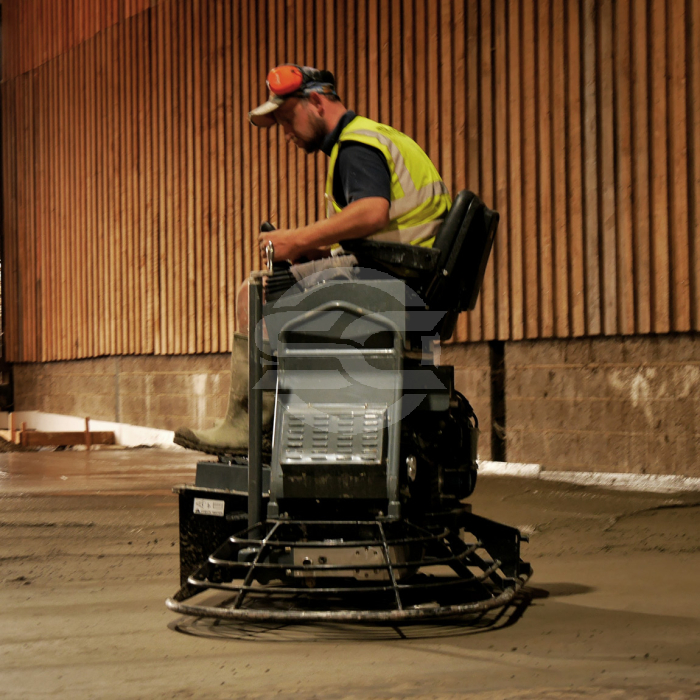 Hire a 36" five blade concrete finishing trowel. These ride-on petrol driven trowels are used to finish concrete via pans and then blades. Available from Speedcrete, United Kingdom. Hire a 36" five blade concrete finishing trowel. These ride-on petrol driven trowels are used to finish concrete via pans and then blades. Available from Speedcrete, United Kingdom.