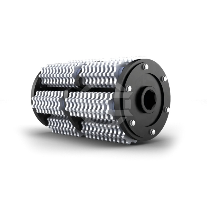 Drum filled with cutters. Pre-filled with carbide wheels for roughening concrete, stone and asphalt, as well as for removing old coatings, resins, screeds, tiles or other hard materials.