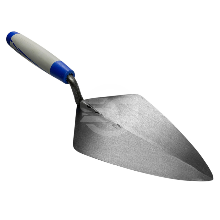 This professional brick trowel made by W.Rose has a London Wide pattern and measures 8 ½ x 5¼". Available from Speedcrete, United Kingdom. This professional brick trowel made by W.Rose has a London Wide pattern and measures 8 ½ x 5¼". Available from Speedcrete, United Kingdom.