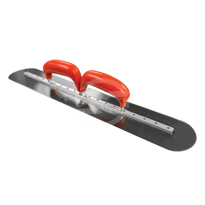 Resin Double Handle Duo Trowel 550mm x 100mm. This trowel has been designed so that both hands can be used to apply the optimal pressure required to place resin bound gravel material. It adds both comfort and control.