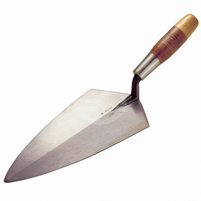 W.Rose Philadelphia Brick Trowel 11½" with Leather Grip. The Philadelphia pattern for use with block because of its square edges and ability to hold large amounts of mortar. Available from Speedcrete, United Kingdom. W.Rose Philadelphia Brick Trowel 11½" with Leather Grip. The Philadelphia pattern for use with block because of its square edges and ability to hold large amounts of mortar. Available from Speedcrete, United Kingdom.