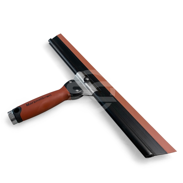 The Marshalltown adjustable squeegee can be placed at the desired angle for the quick removal of surface water. Used primarily in window cleaning applications but can also be used in concrete finishing scenarios. Speedcrete, United Kingdom. The Marshalltown adjustable squeegee can be placed at the desired angle for the quick removal of surface water. Used primarily in window cleaning applications but can also be used in concrete finishing scenarios. Speedcrete, United Kingdom.
