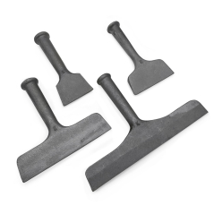 Chisels made from Aluminium by Kraft Tools Co are used to clean up decorative concrete projects to achieve a perfect finish. Available in the United Kingdom from Speedcrete. 