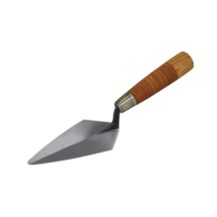 This pointing trowel is available for the professional bricklayers and archaeology enthusiasts. Each blade is forged from a single piece of carbon steel and heat tempered ready for a hand polished finish. Speedcrete, United Kingdom.