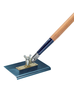 All-Angle Swivel Blue Steel Walking Edger with Handle 9" x 4" 1/4" R