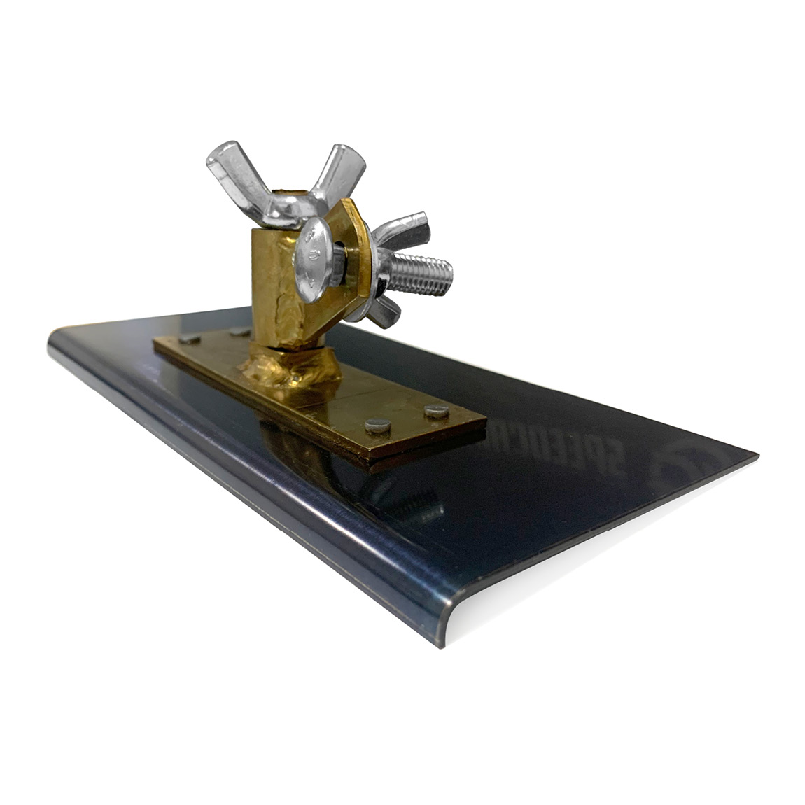 All-Angle Swivel Blue Steel Walking Edger 9" x 4" 1/4" R