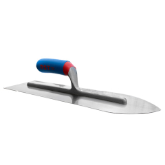 R.S.T Flooring trowel steel blade with soft comfort handle, a strong but flexible tool wit a rounded nose which helps to achieve a flat finish.