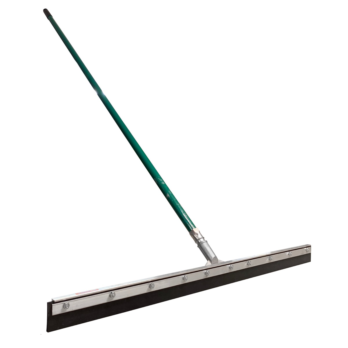 Rubber Squeegee 3ft wide with a 5ft handle.