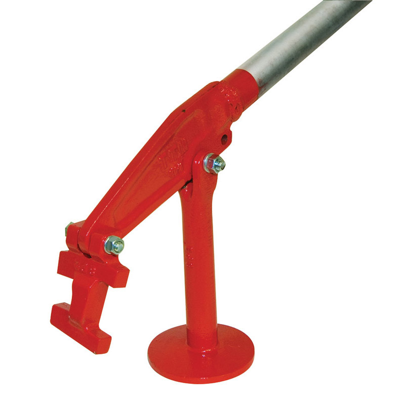 Stake extractor for removing stakes in the construction industry. Speedcrete, United Kingdom.