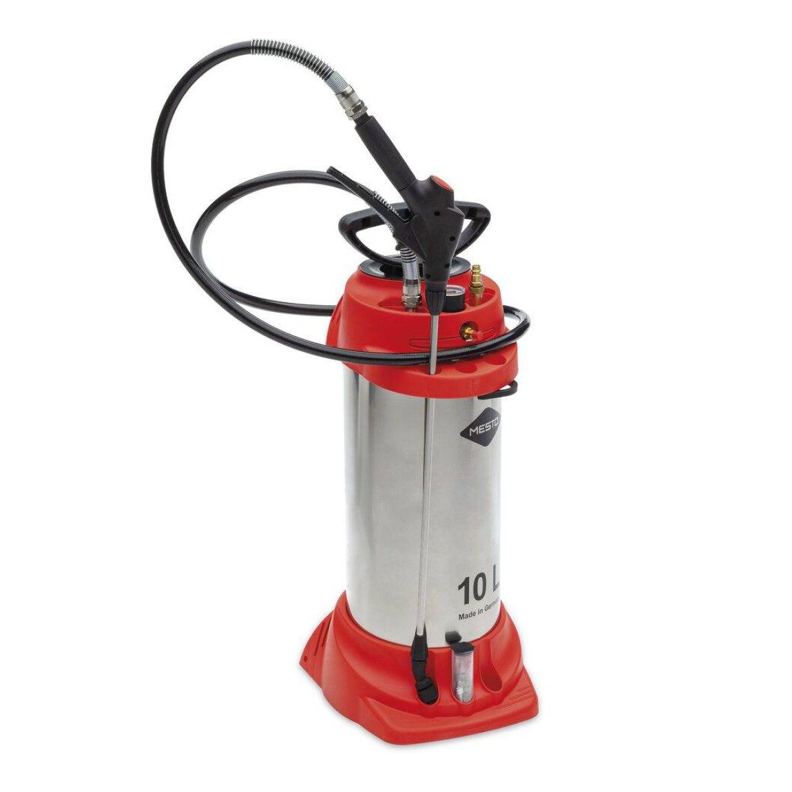 The Mesto 10 Litre Inox Super Xtreme is Mesto's top of the line manual compression sprayer. Designed to be exceptionally chemical resistant. It is designed with it's viton\FPM seals to spray tough site chemicals such as Sika's Proseal Pro floor sealer. Av