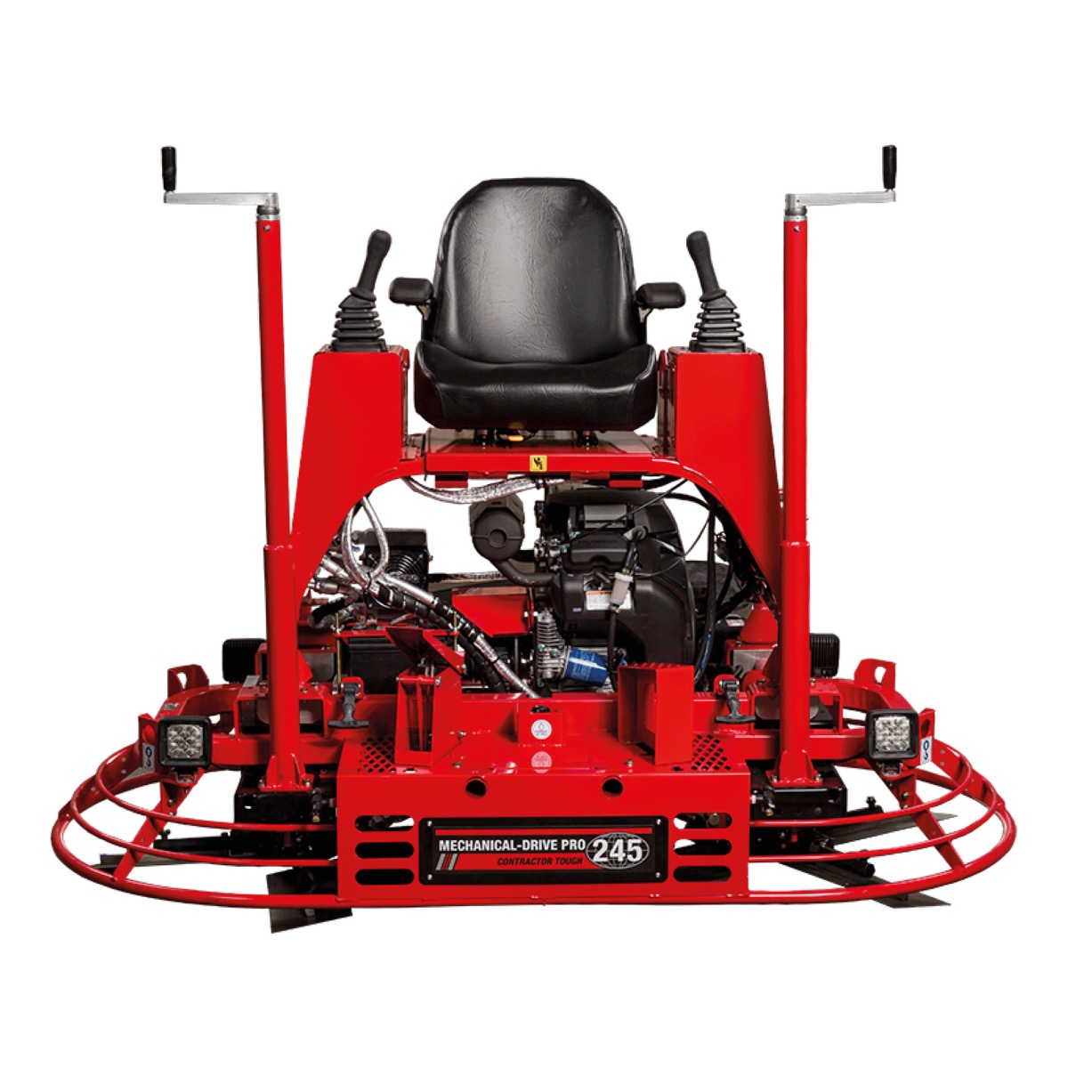 Allen ride-on power trowel MP245 available from Speedcrete United Kingdom.