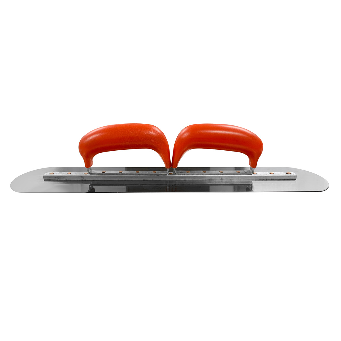 Resin Double Handle Duo Trowel 450mm x 100mm. This trowel has been designed so that both hands can be used to apply the optimal pressure required to place resin bound gravel material. It adds both comfort and control.