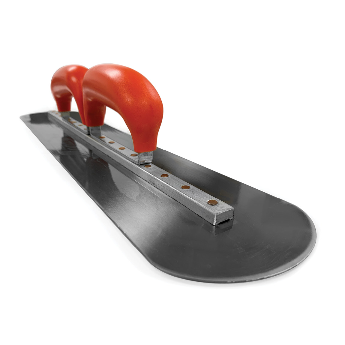 Resin Double Handle Duo Trowel Fat 500mm x 125mm. This trowel has been designed so that both hands can be used to apply the optimal pressure required to place resin bound gravel material. It adds both comfort and control.