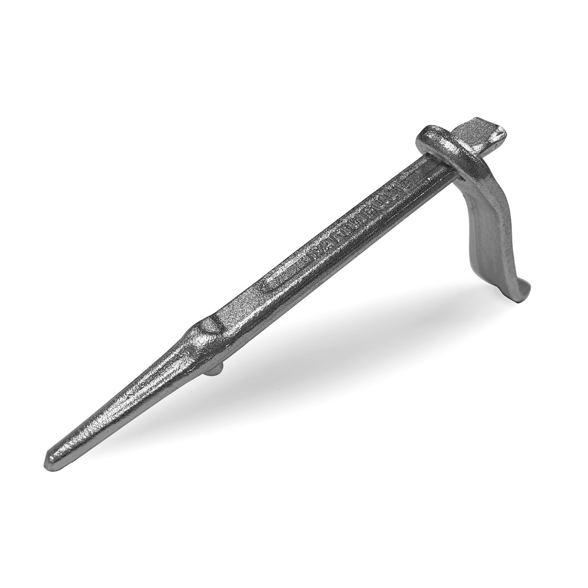 Dutch pins are used by plasterers and bricklayers to temporarily hold wooden battens, profiles or feather edges in place. Also known as a spare man, extra man or masonry clamp, this simple tool is easy to use. The pointed end of the shank can be hammered 