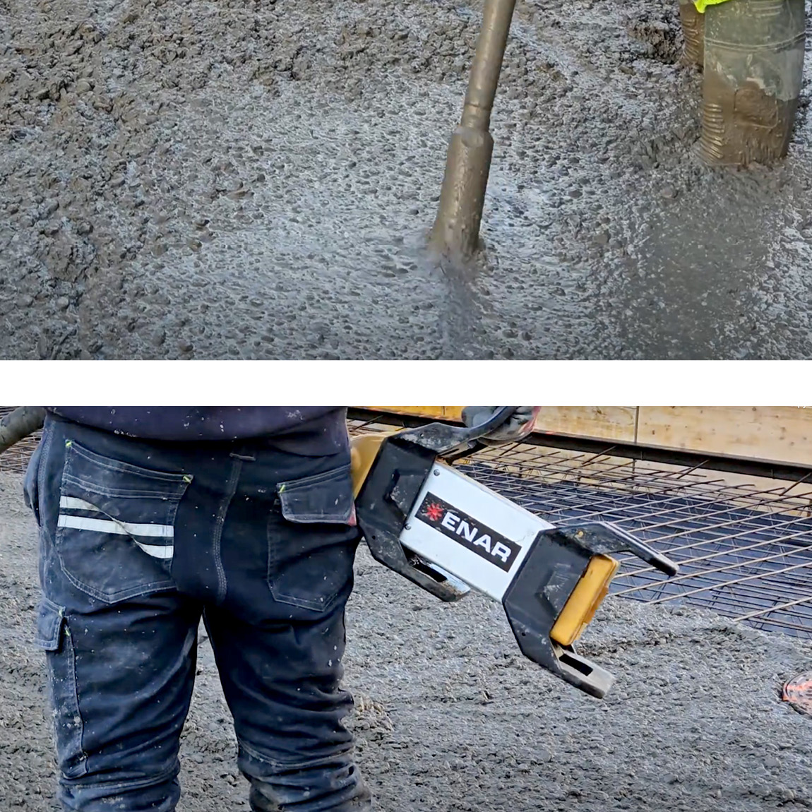 The Spyder E-BATT is the lightest battery-powered vibrator on the market in its segment. In addition, it can be used both with a backpack and with a strap, which makes it easier to handle and ergonomics. Available from Speedcrete, United Kingdom.