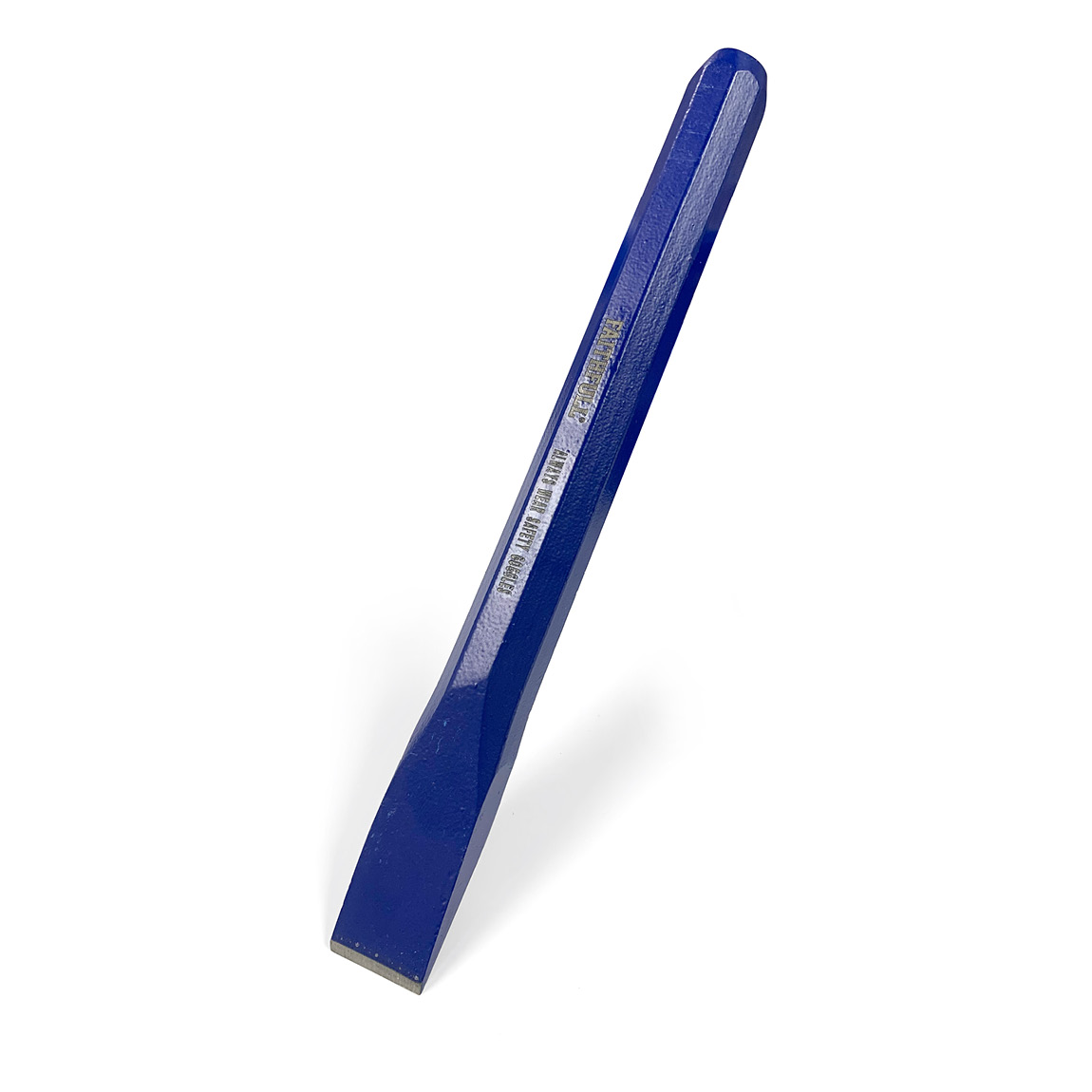 Faithfull Cold Chisels are manufactured to British standard from high quality grade steel which is hardened and ground to maximise safety and to ensure longer lasting cutting edges. For cutting brick, concrete and paving slabs . The cutting edge has an an