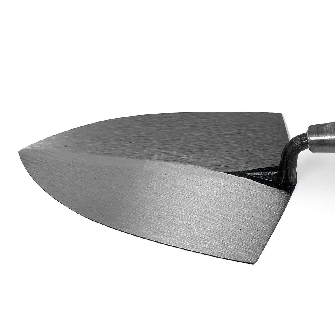 W.Rose 7" Buttering Trowel with Wood Handle. This trowel is made from a single piece of forged steel and is exclusively available in the United Kingdom from Speedcrete. The leather handle bricklayers trowel with be a tool to treasure.