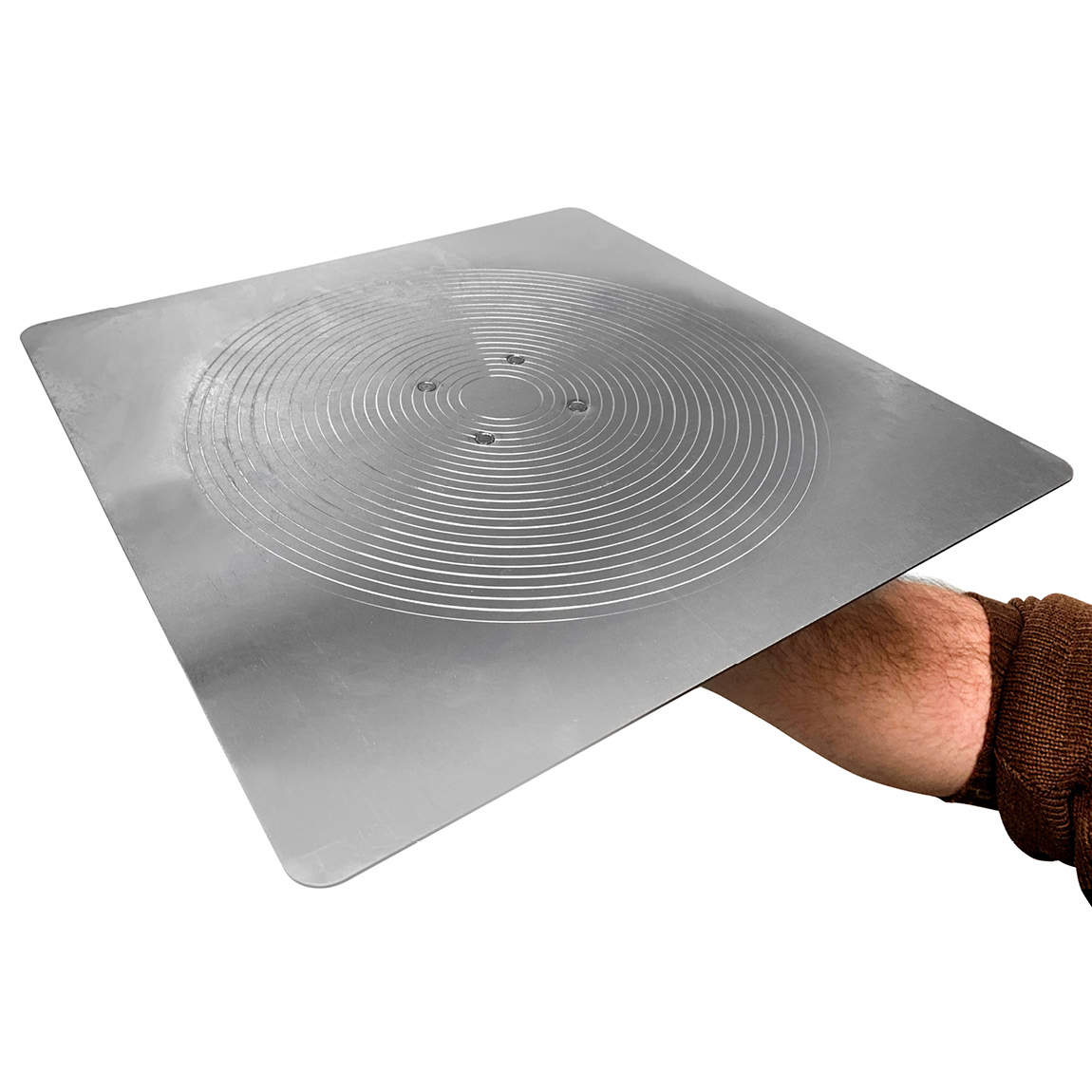 MARSHALLTOWN Hawks are the perfect masonry tools for holding mortar and plaster. The flat surface allows for easy access to the material, making it convenient for applying it to walls and other surfaces. The DuraSoft® handle provides a comfortable grip an