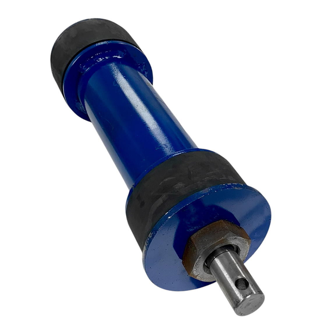 This roto screed tube end plug slots into a bare-end tube with a diametre of 4.5". Once positioned inside the tube a tightening mechanism make the rubber expand to tightly grip the inside of the tube.