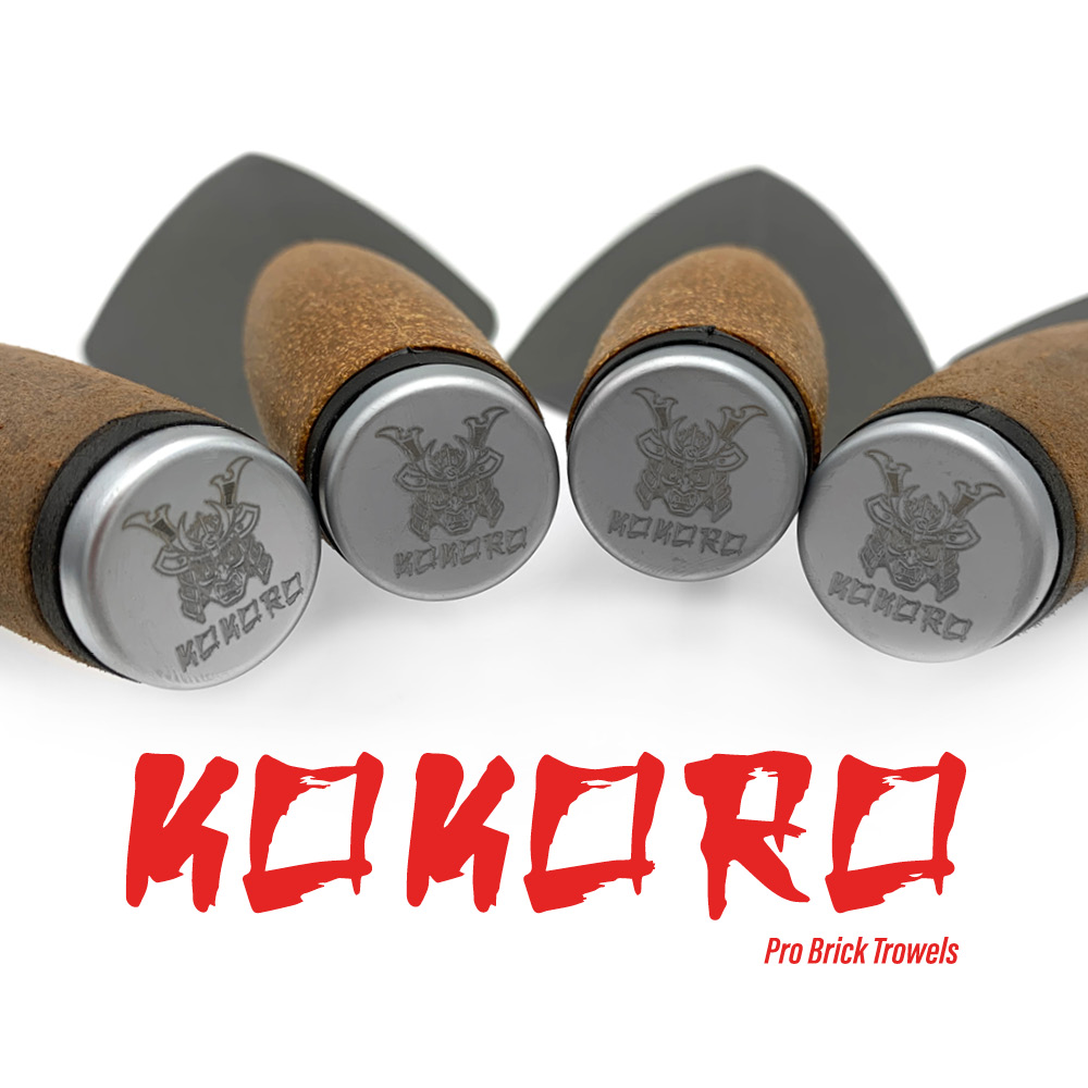 Kokoro trowels are available in the Philadelphia Pattern with the cork grip. These quality brick trowels are used by professionals and are made from a single piece of specially formulated steel. Available from Speedcrete United Kingdom.
