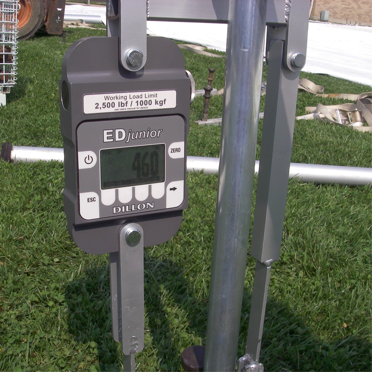 What is the holding power of your stakes? The JackJaw® Tent Stake Puller with Certified Load Cell option can tell you! Safety of the tent installations has always been foremost in the tent rental industry. Tent rental companies can now have peace of mind,