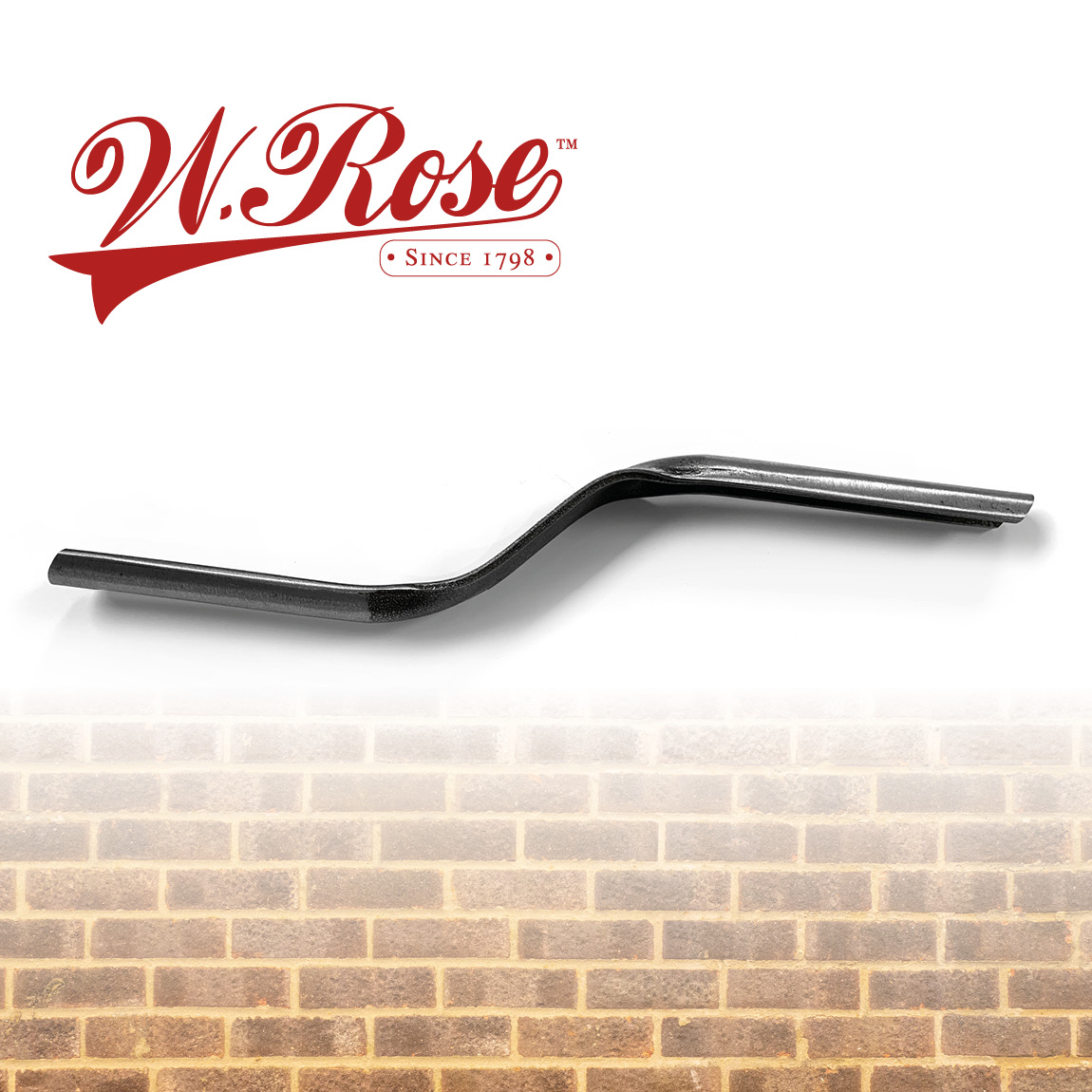 Dual sizes Convex Jointer U shape 1/2. W.Rose brick tools are forged from a single piece of quality steel. Available from Speedcrete, United Kingdom.