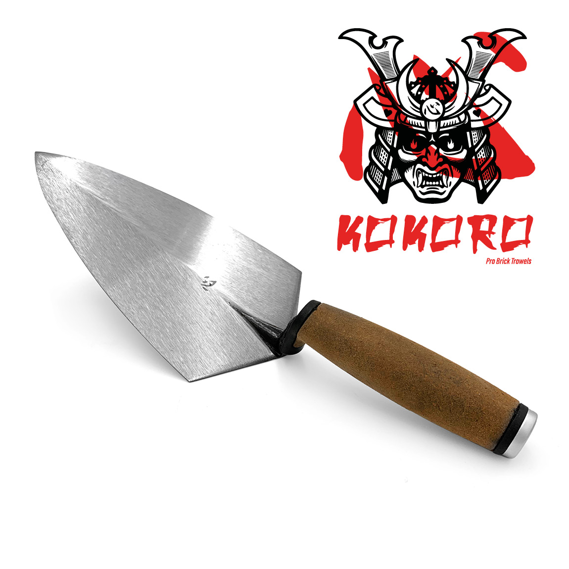 Kokoro Philadelphia Leather Handle Trowels. These professional bricklayers trowels are made from a single piece of forged steel for an extra long life. Available now in the Uk via our online shop. Speedcrete trade counters also stock these trowels.