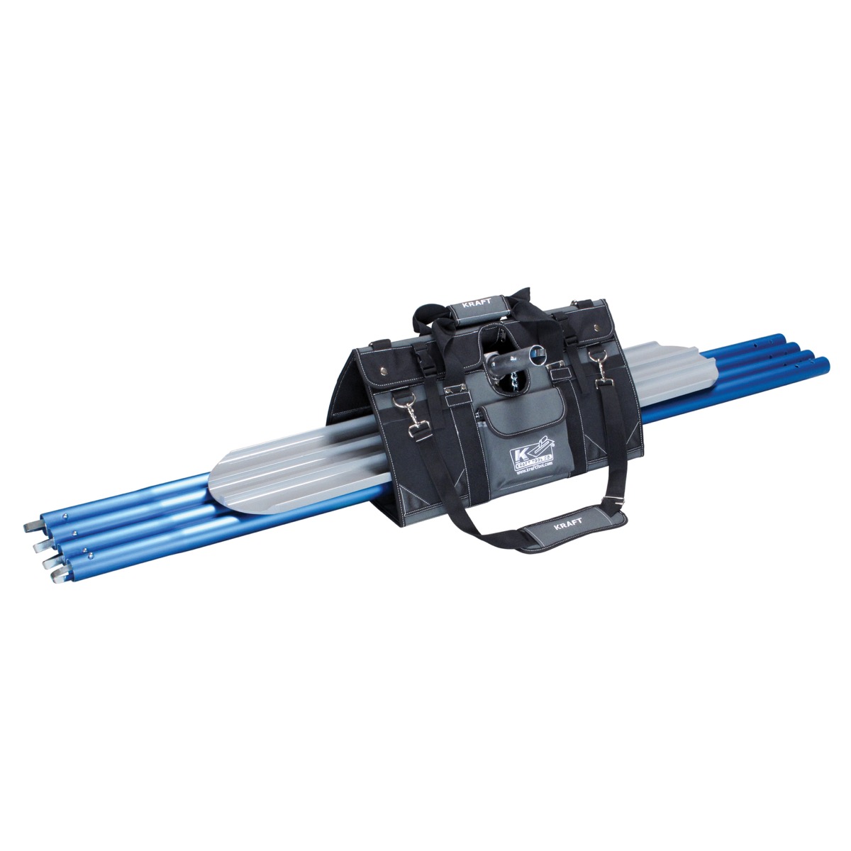 EZY-Tote Tool Carrier™ with 48" Round End Bull Float, Knucklehead® II Bracket, and (4) 6 Ft. 1-3/4" Button Handles