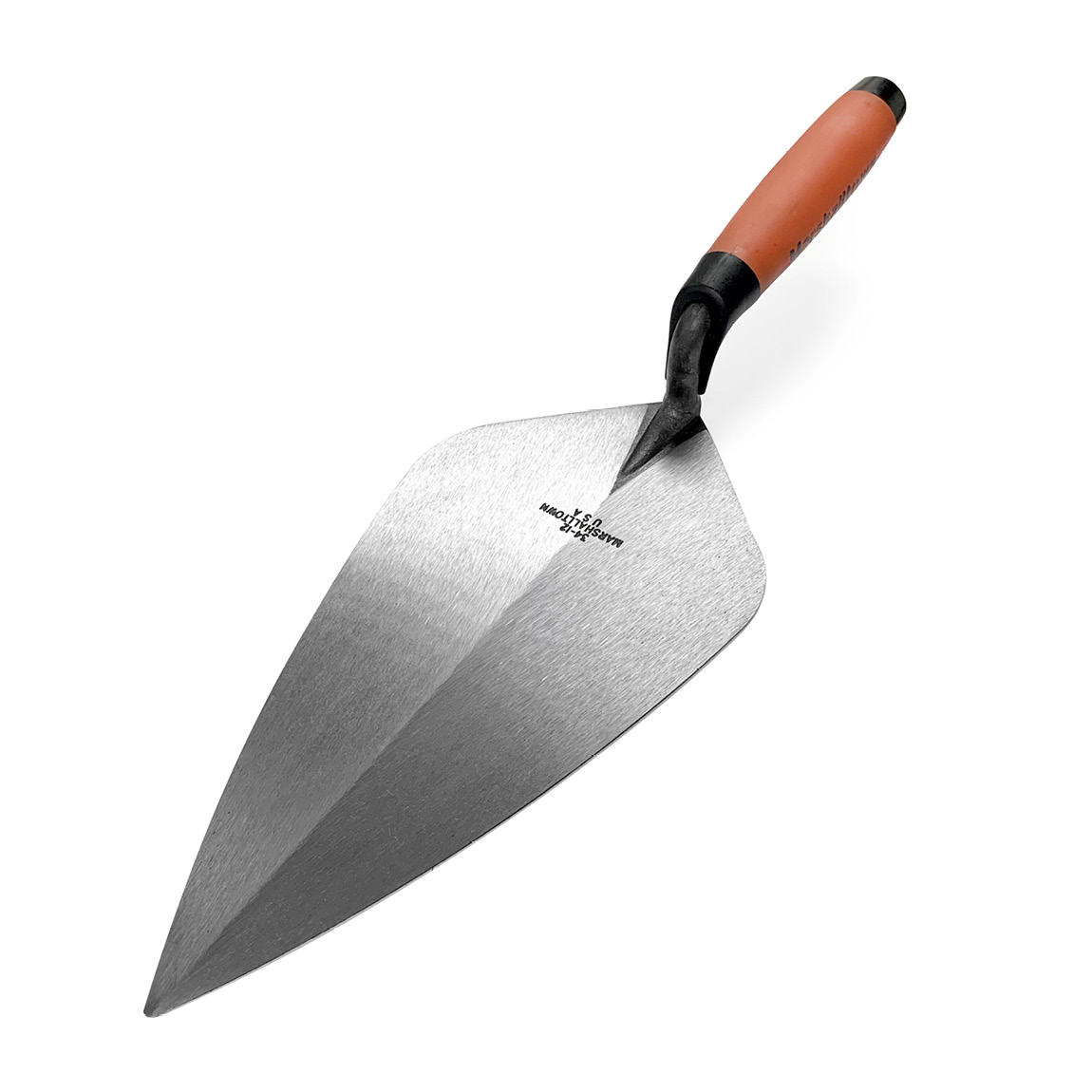 Marshalltown 11" Philadelphia Pattern Brick Trowel is forged from a single piece of high carbon steel and heat treated for strength. The new low lift handle is available from Speedcrete, United Kingdom.