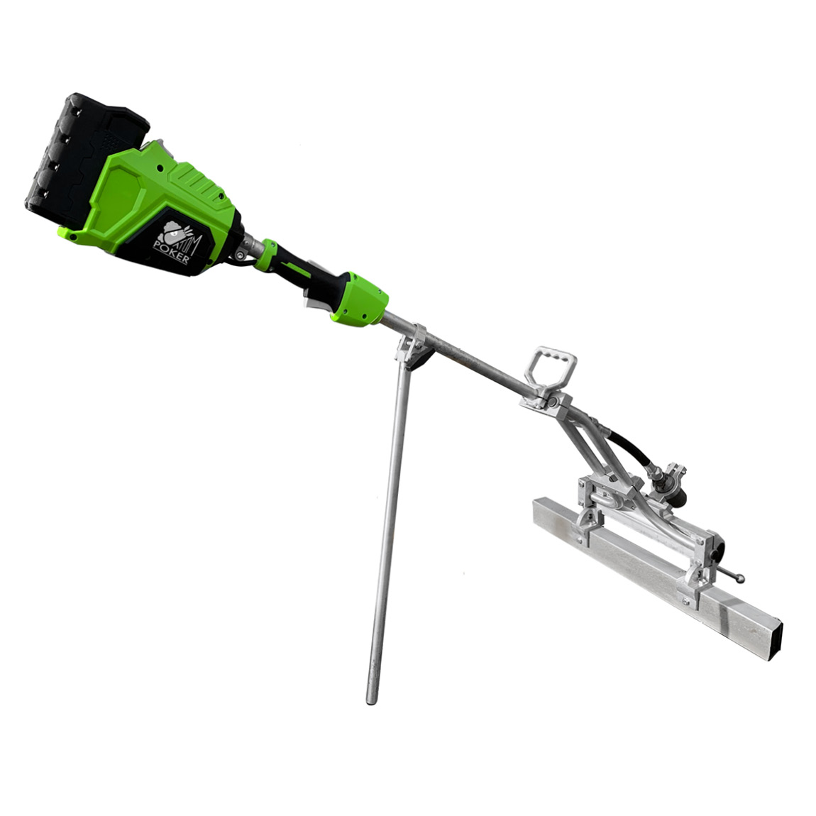 This compact Battery Powered Edging Screed is used on medium to large pours for efficient levelling compaction around the edges of concrete pour areas. The Mini-batt is typically used in conjunction with Laser Controlled Screeds as an alternative to using